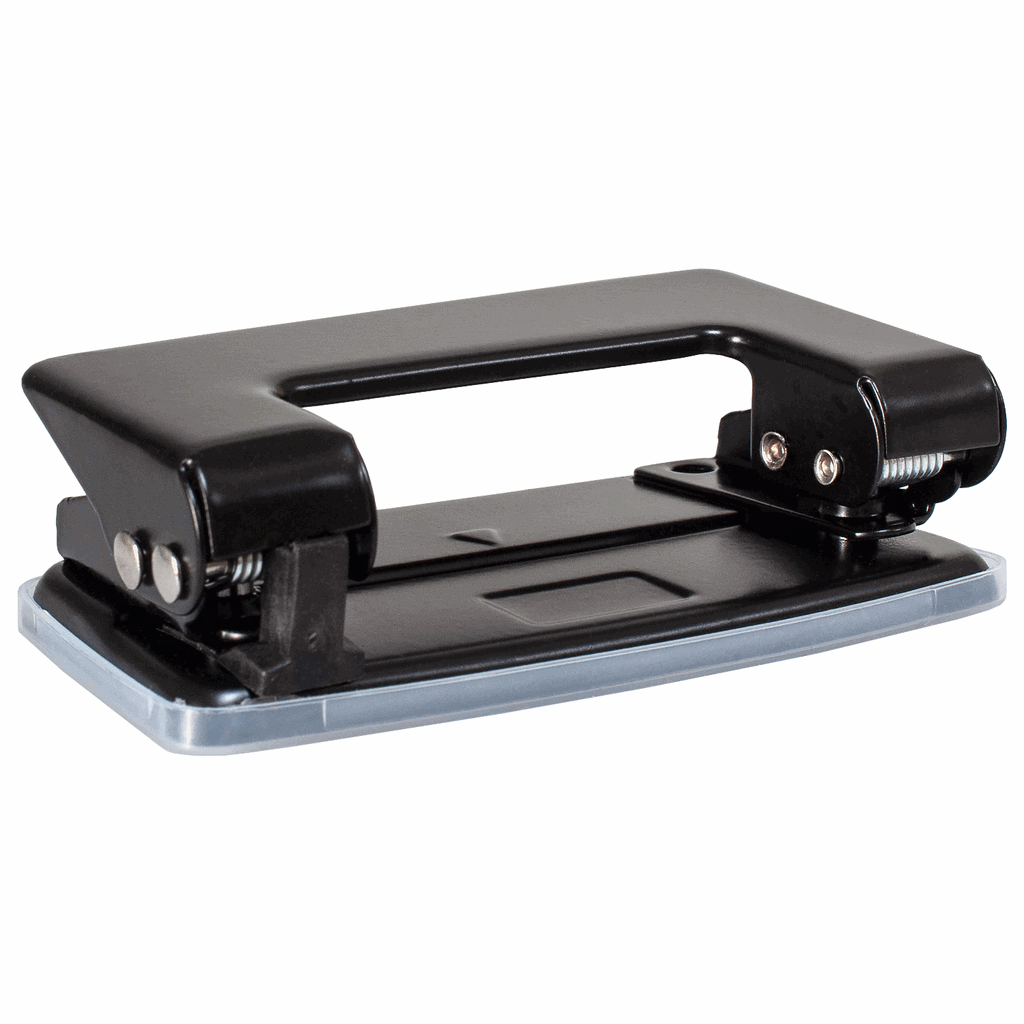 Діркопробивач металевий, 12 аркушів, чорний H-Tone (JJ40204)